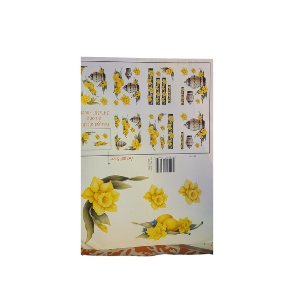 Anita's decoupage daffodils Hand Painted Decoupage prints 1995 - Picture 2 of 4